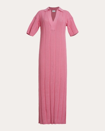 Eleven Six Women's Emmie Mesh Knit Midi Dress In Pink