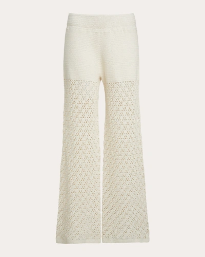 Eleven Six Women's Rebecca Crocheted Pant In White