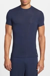 Calvin Klein 'u5551' Modal Blend Crewneck T-shirt In Blue Shadow