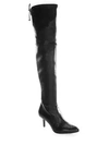 Stuart Weitzman Tie Model Leather Over-the-knee Boots In Black