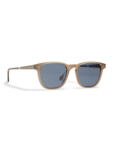 Faherty August Sunglasses In Milky Honey/solid Green