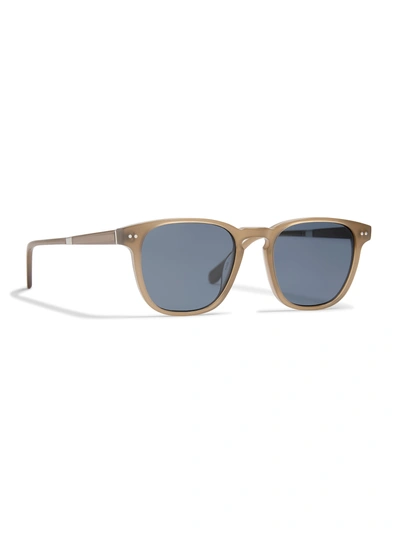 Faherty August Sunglasses In Milky Olive Grey/solid Grey