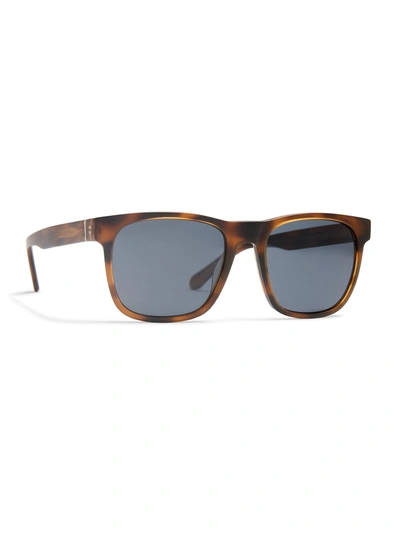 Faherty Duke Sunglasses In Matte Tortoise/solid Grey