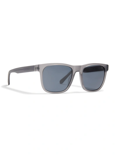 Faherty Duke Sunglasses In Matte Grey Crystal/solid Grey