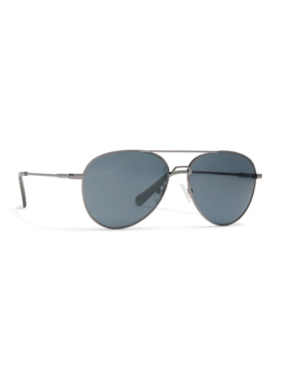 Faherty Byron Sunglasses In Gunmetal/solid Grey