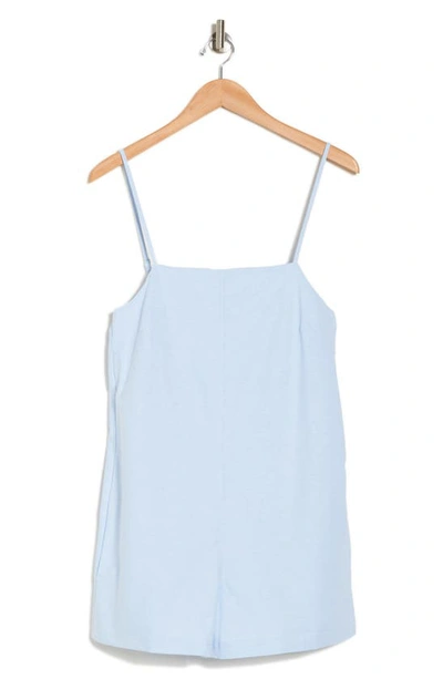 Vici Collection Crystal Cotton Romper In Light Blue