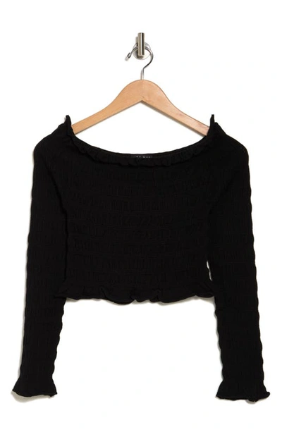 Vici Collection Yes Please Off The Shoulder Top In Black