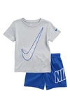 Nike Kids' Dri-fit Graphic T-shirt & Shorts Set In Midnight Navy