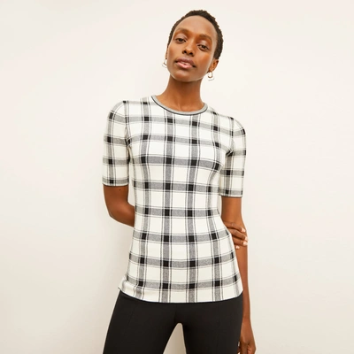 M.m.lafleur The Choe Top - Eco 365knit In Bold Check