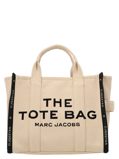 Marc Jacobs The Jacquard Medium Tote Tote Bag In Beige