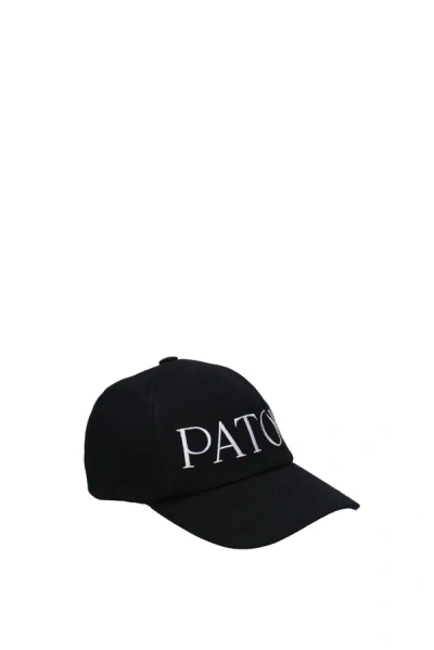 Patou Hats Cotton In Black