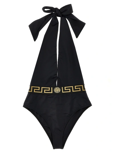 Versace Greca Beachwear Black