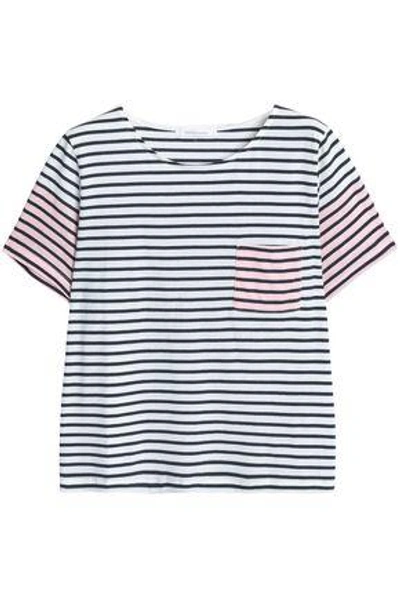 Chinti & Parker Chinti And Parker Woman Striped Cotton-jersey T-shirt White