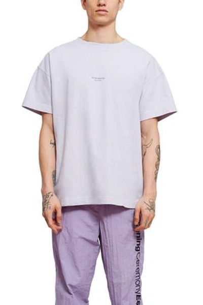 Acne Studios Opening Ceremony Garment-dyed Logo T-shirt In Light Purple