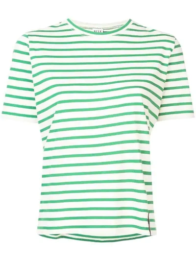Kule Striped T-shirt - White In White