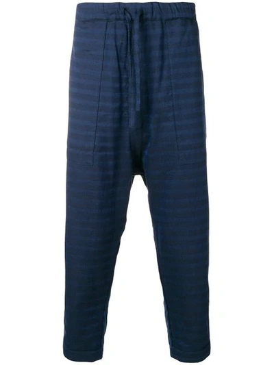Issey Miyake Reversible Trousers In Blue