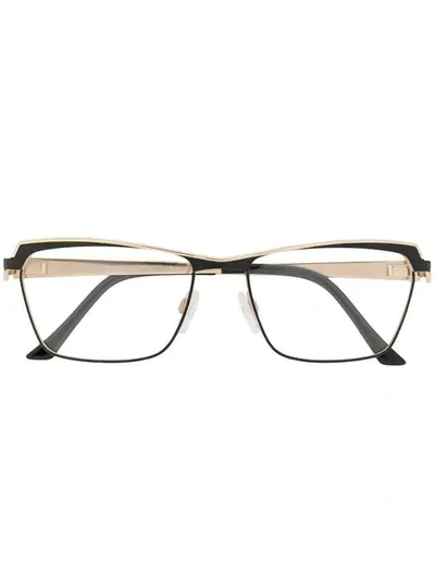 Cazal Rectangular Shaped Glasses - Black