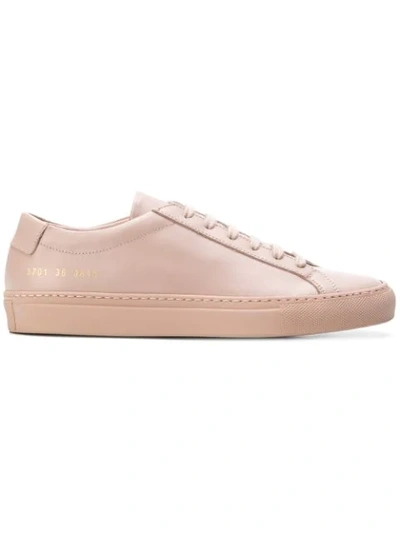 Shop Common Projects Achilles Low Sneakers - Nude & Neutrals