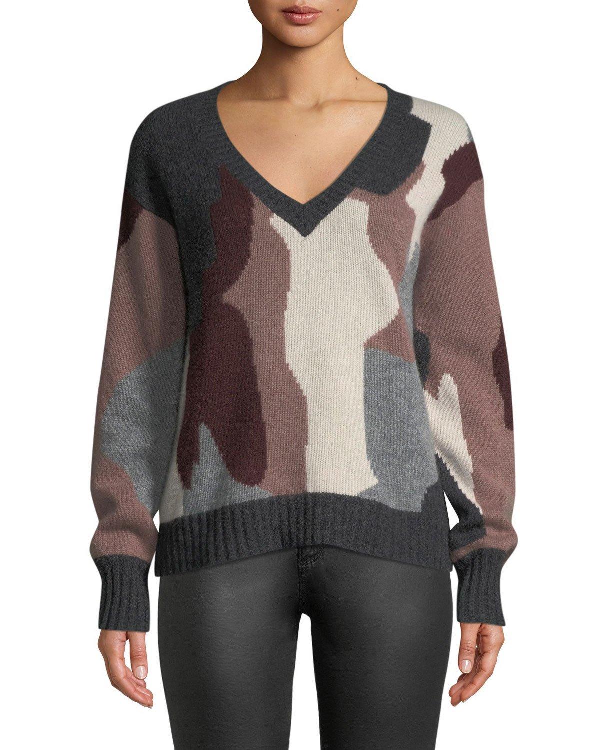 camo cashmere sweater