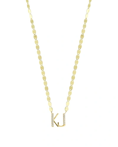 Lana Gold Personalized Two-letter Pendant Necklace W/ Diamonds