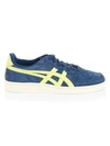 Onitsuka Tiger Gsm Suede Low-top Sneakers In Deep Sapphire Acid Yellow