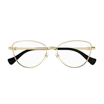 Gucci Gg1595o Linea Gg Logo 001 Glasses In Oro