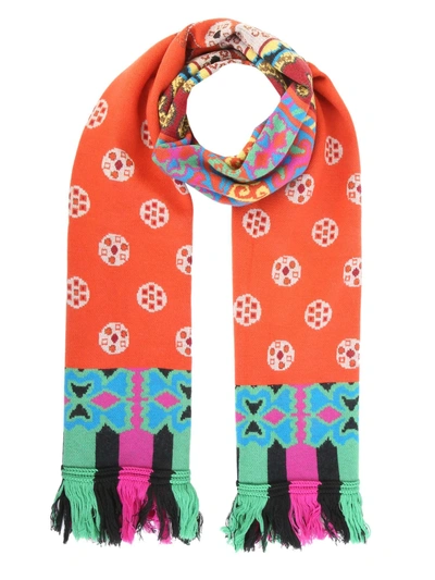 Etro Jacquard Scarf In Multicolor