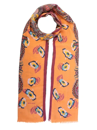 Etro Cashmere Scarf In Multicolor