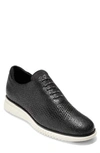 Cole Haan Men's 2.zerogrand Laser Wingtip Oxfords Men's Shoes In Black Textured Leather