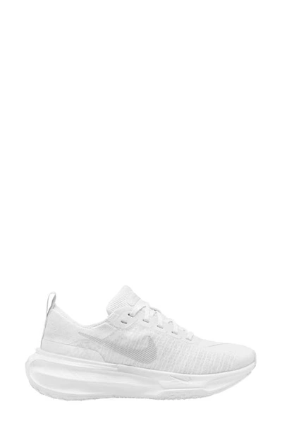 Nike Zoomx Invincible Run 3 Running Shoe In White/platinum Tint/photon Dust