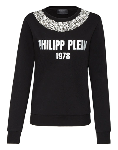 Philipp Plein Sweatshirt Ls Pp1978 In Black