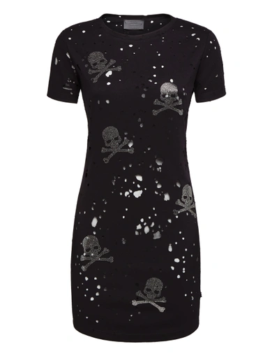 Philipp Plein T-shirt Short Dresses Skull