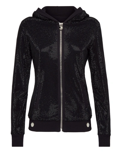 Philipp Plein Hoodie Sweatjacket Crystal