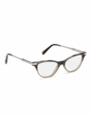 Philipp Plein Optical Frames "adelle" Original In Grey/trasp/trasp/nk