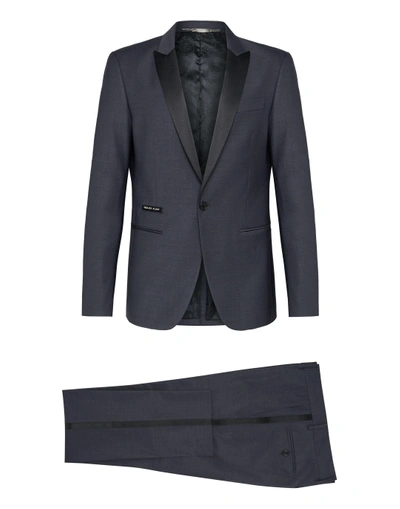 Philipp Plein Suit 2 Pcs  Elegant In Grey