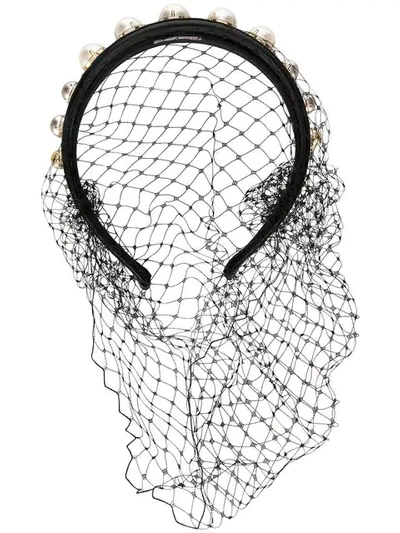 Red Valentino Haarreif Mit Netz In Black