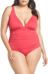 Tommy Bahama Pearl One-piece Swimsuit In Cerise