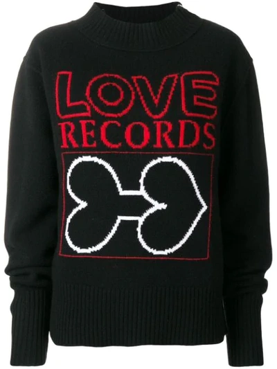 Aalto Love Records Sweater In Black