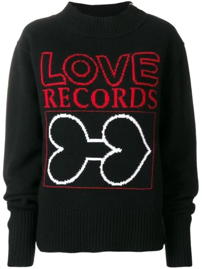 Aalto Love Records Sweater In Black | ModeSens