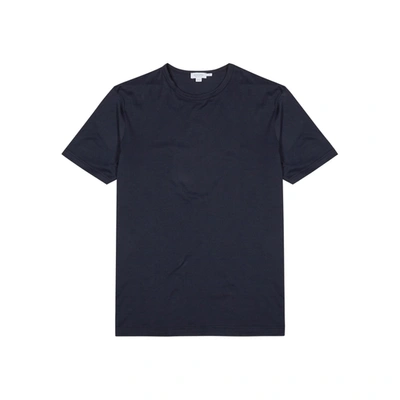 Sunspel Navy Cotton T-shirt