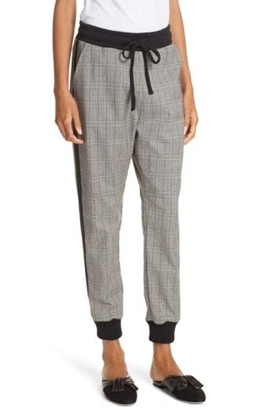 Clu Glen Plaid Jogger Pants In Black