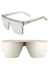 Quay Hindsight 150mm Shield Sunglasses - Gold/ Gold