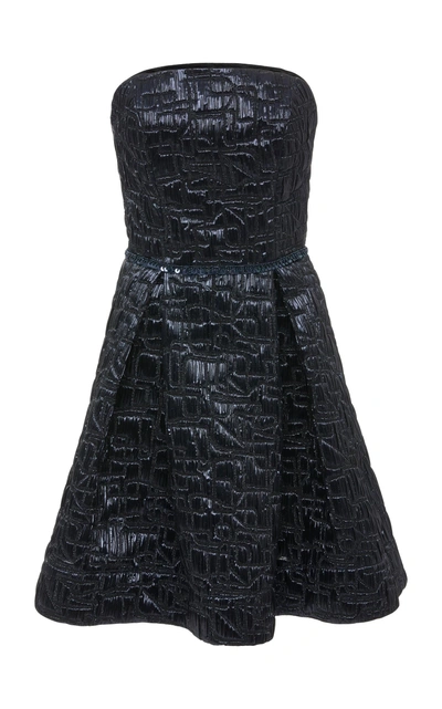 Joanna Mastroianni Strapless Party Dress Matt-lycee In Black