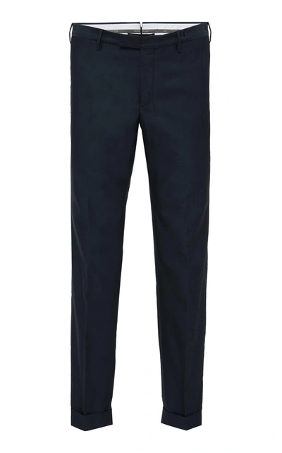 Pt01 Slim Trousers In Navy