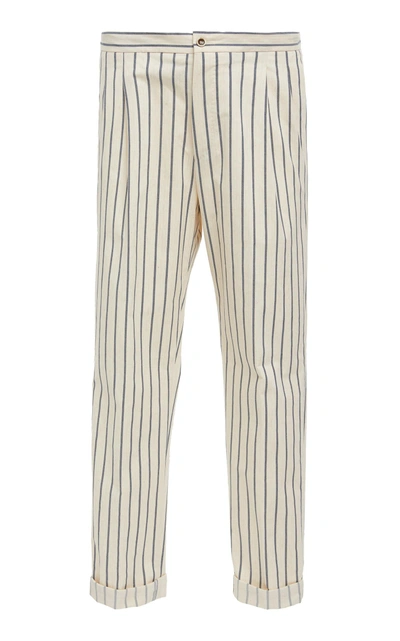 Pt01 Slim Trousers In Stripe