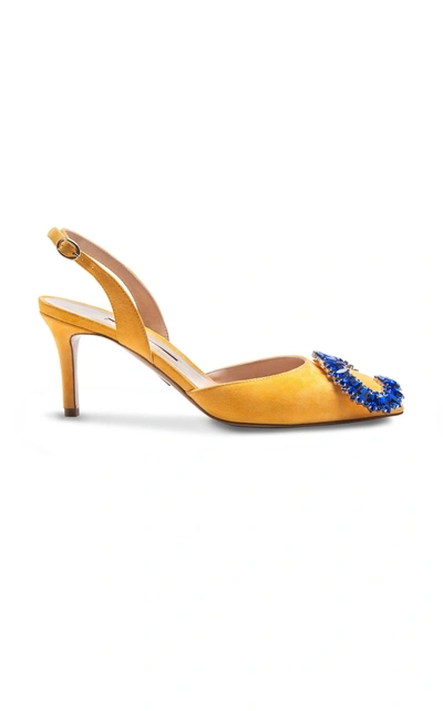 A By Anabelle Jardin Majorelle Amor Pump In Yellow