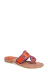 Jack Rogers Spirit Sandal In Orange/ Purple Leather