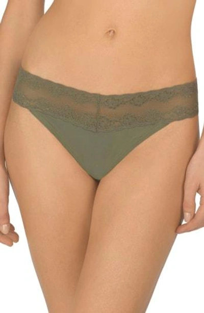Natori Bliss Perfection Thong In Olive