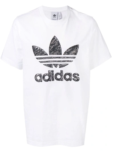 Adidas Originals Adidas Hand Drawn T-shirt - White
