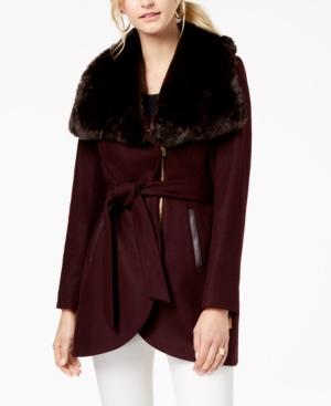 wine fur collar